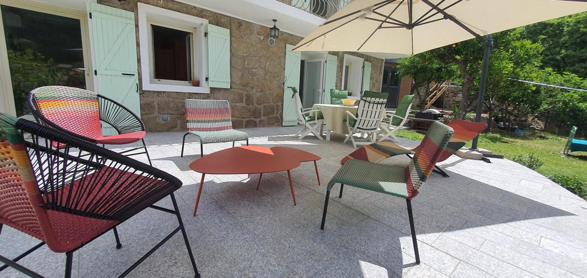 Charmant Appartement En Rez De Jardin Sartene  Exterior photo
